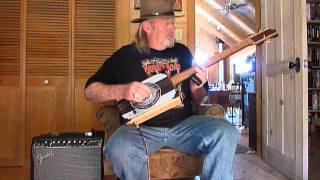 Barkingwood Cigar Box Guitars The Black and Gray Route 66