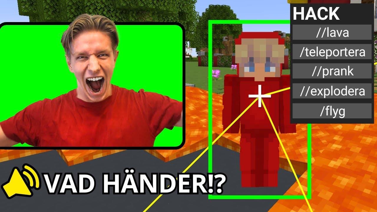 Jag Prankade En STREAMER Med HACKS i Minecraft!