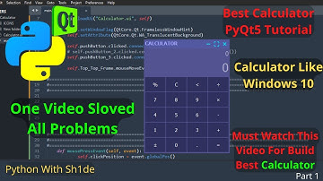 PyQt5 - Build A Calculator in Python Advanced Code - Part 2