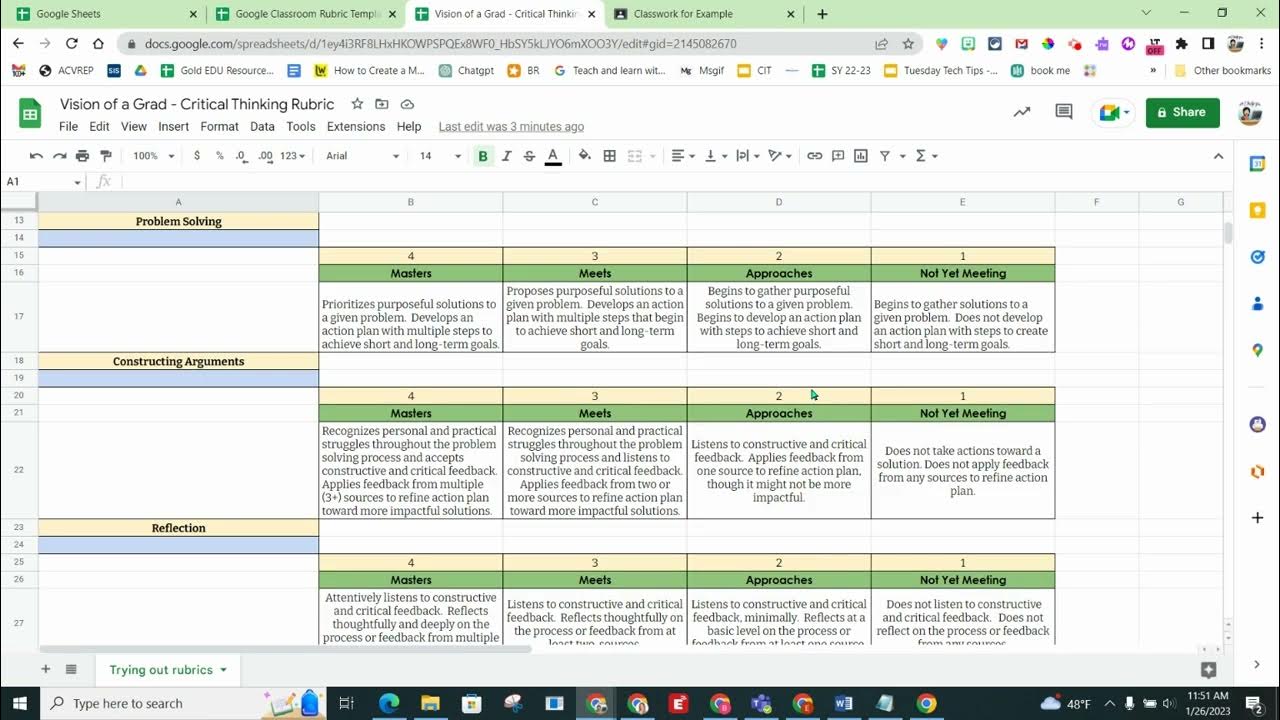 Google Classroom Rubric Templates YouTube