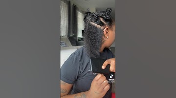 How I stretch my natural hair without heat #naturalhair #noheat #blowoutonnaturalhair