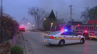 1 hospitalized after 3 homes engulfed in flames in Fuller Park