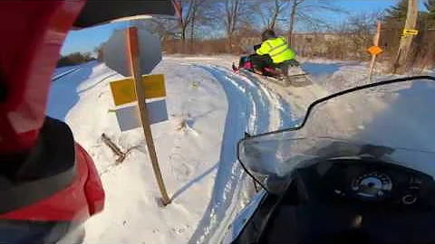 Polaris INDY LXT 550 - Thrashing Washington County Wisconsin Trails