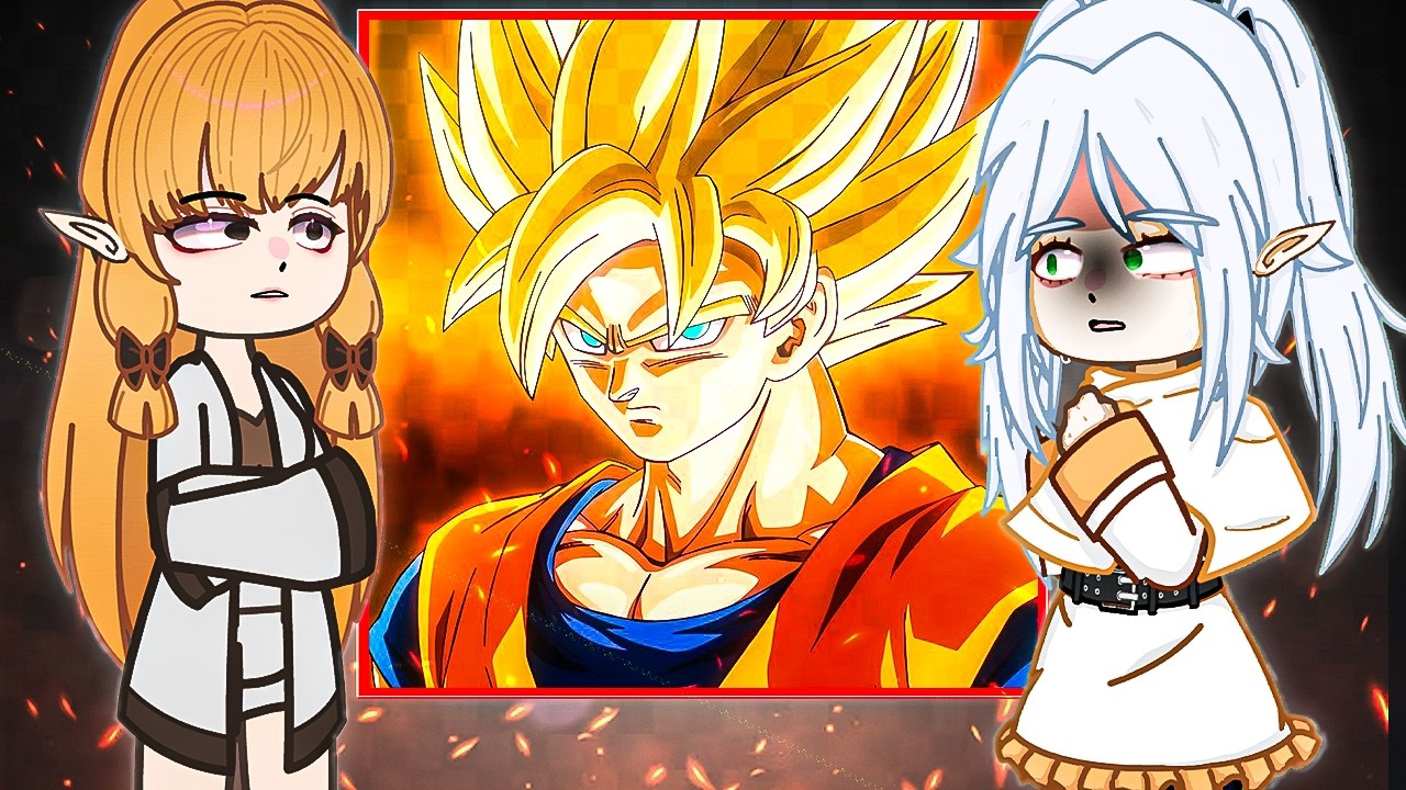 Sousou no Frieren react to Son Goku | Sousou no Frieren x Dragon ball | gacha react