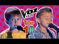 TOP 10 MEJORES - LA VOZ KIDS ESPAÑA 2017 (THE VOICE KIDS ESPANHA - DEBUT 1ª AUDICIONES A CIEGAS)