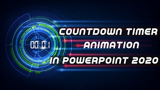 Countdown Timer Stopwatch Animation in PowerPoint  PowerPoint Animation Tutorial Motion Graphic 2020