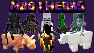 I added lots of new jockeys to Minecraft! (Mob Tweaks data pack v1.1 - Shrinkflation & Variation)