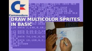 How to make MultiColor Sprites on Commodore 64 in Basic Old School Way
