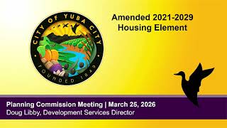 Yuba City Planning Commission Meeting 3-25-2026