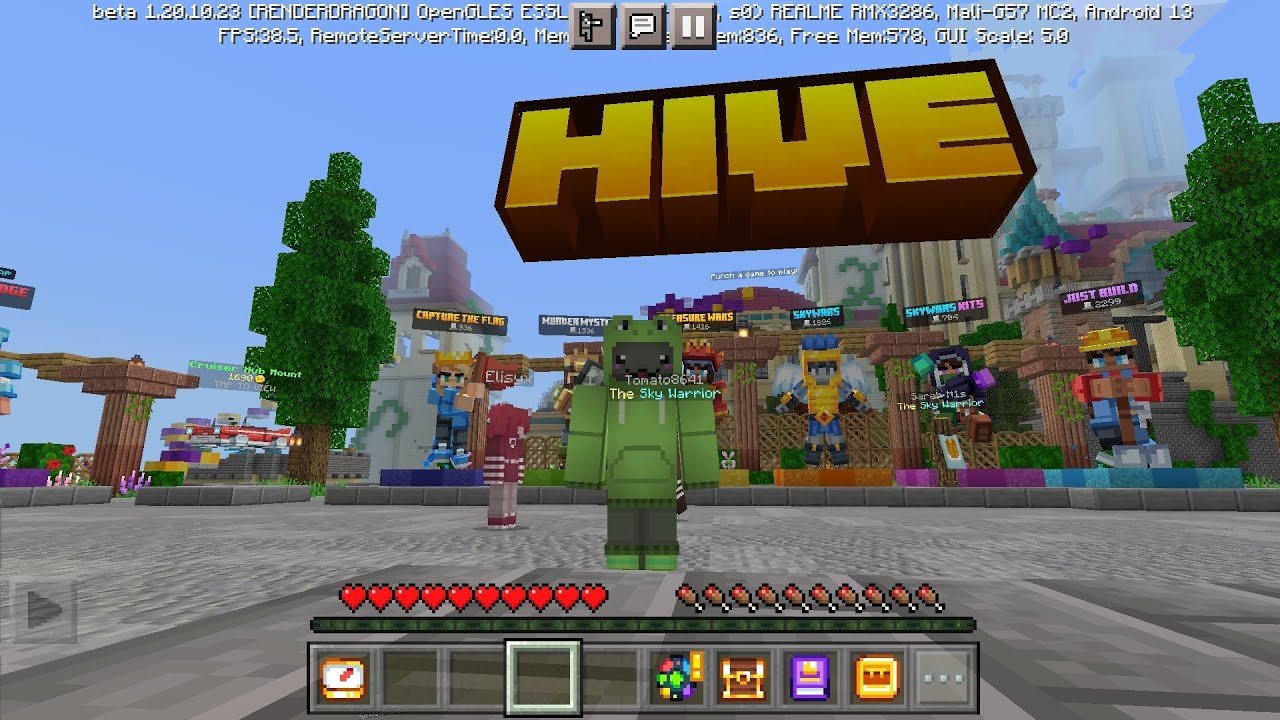 Hide n seek in Minecraft!(hive server) - YouTube