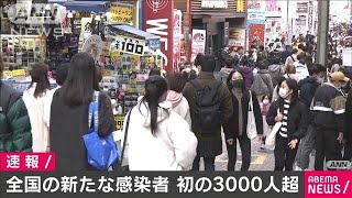 新型コロナ　きょうの国内感染者が3000人超え　(2020年12月12日)