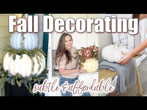 Video: 2023 FALL DECORATING IDEAS | Affordable Neutral Autumn Decor