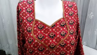 طريقة خياطة جلابية نسائية ولا اروع ، خياطة دشداشة نسائية بسهولة - Blouse Design