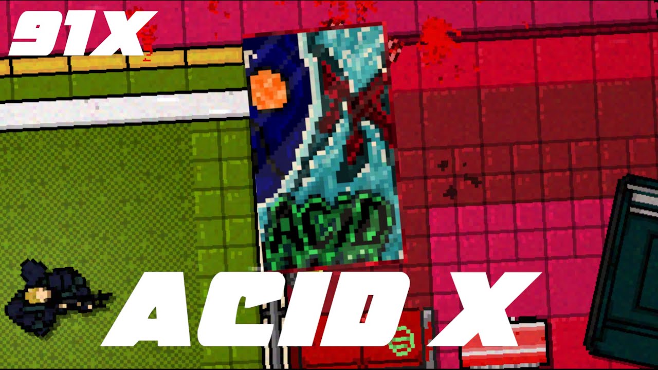 Acid X - 91x Combo - A Hotline Miami 2 Level Editor Single Level
