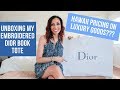 Unboxing My Embroidered Dior Book Tote