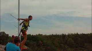 Rope jumping|Первый прыжок с моста в Запорожье