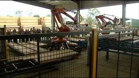 World First Robotic Timber Stacker Unveiled In East Gippsland (Recorded Sept 9, 2010, WIN)