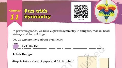 Fun with Symmetry (chapter –11) class 4th ll New NCERT book Maths Mela #maths #class4maths #class4