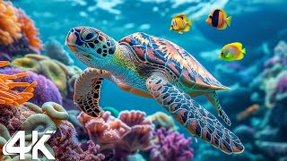 Under Red Sea 4K - Beautiful Coral Reef Fish in Aquarium, Sea Animals for Relaxation - 4K Video