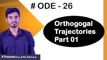 ODE 26- Orthogonal Trajectory 01 #ias  #upscoptional