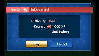 FreeCell HARD - May 11, 2026 - Microsoft Daily Challenge - Solitaire screenshot 5