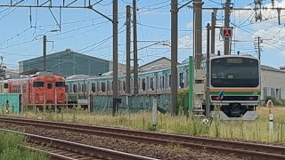 E231系AT構内試運転終了（車庫に戻る）