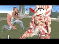 Who kill giant strongest shinchan in indian bike driving 3d
