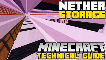 I Built a Nether Auto Storage System- (Technical Guide S2E44)