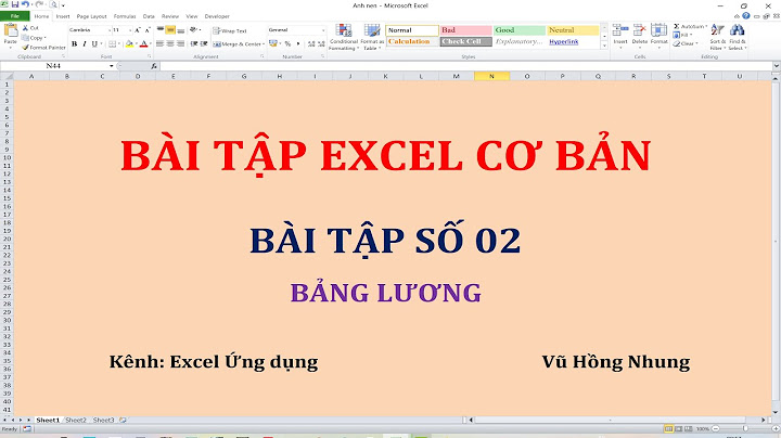 Bài tập excel công ty fpt bảng lương nhân viên năm 2024