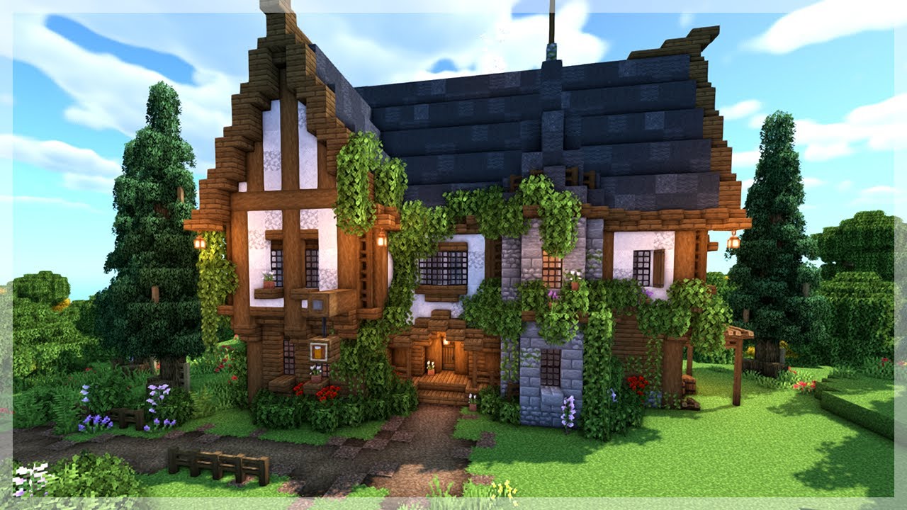 Minecraft: How to Build a Medieval Tavern/Inn - YouTube