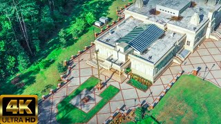Drone video of Hindu temple in Richmond Virginia United states of America