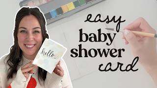 Cute DIY Baby Shower Card