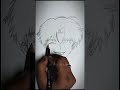 ANIME SKETCH 😲✅ / Attu's Creations #shorts #viralshort #anime #easy #drawing #sketch