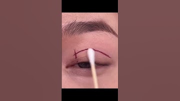 Double eyelid tape tutorial #eyelid #makeuptutorial #eyes