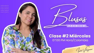 BLUSAS PREMIUM 🟣con Isabel Villagomez 👉 aprende la CONFECCION DE UNA BLUSA en tela antifluido👈✨