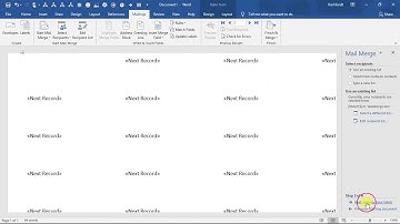 mailmerge with excel to labels
