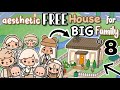 Aesthetic free house for big family of 8toca boca house ideas house design tocalifeworld 