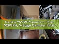 Review VEVOR Aquarium Filter 528GPH, 5-Stage Canister Filter 200-250 Gallon, Ultra-Quiet Internal Aq