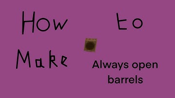 How to make always open barrels in Minecraft Bedrock Edition