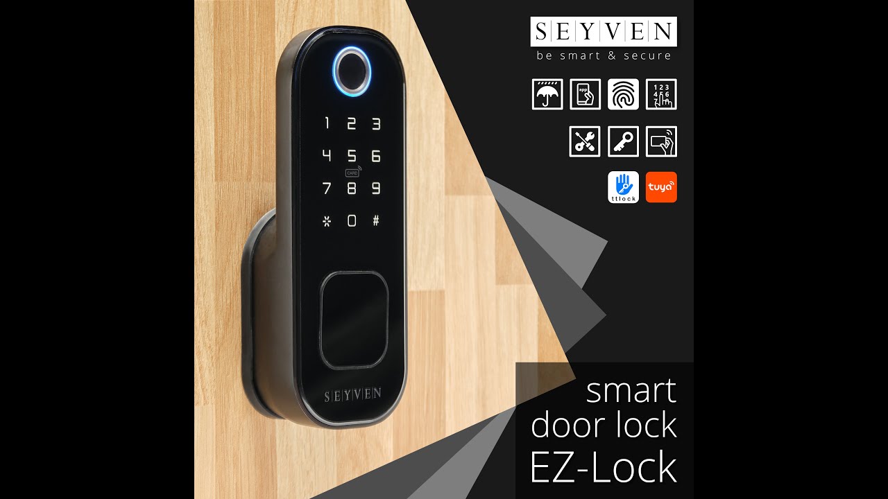 Smart Door Lock EZLock SEYVEN SMART HOME , SMART DOOR LOCK , SMART ALARM , SMART ACCESS DOOR