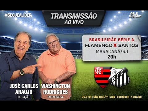 Flamengo x Santos, AO VIVO, com a Voz do Esporte, às 18h30