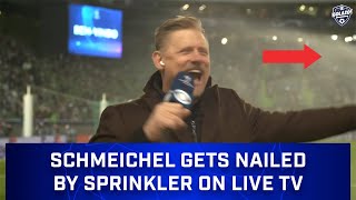 MUST WATCH: Peter Schmeichel Gets SOAKED by Sprinkles While on Live TV | CBS Sports Golazo
