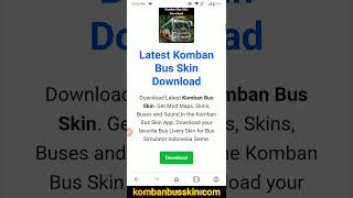 How To Get Latest Komban Bus Skin? Komabn Bus LIVERY 😍 screenshot 4