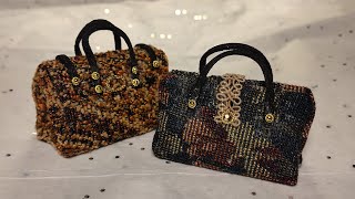 MINl  LUGGAGE/ CARPET BAGS from BINDER CLIPS- Little Gretchen's workshop