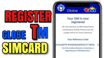 PAANO MAG REGISTER SA GLOBE/TM SIMCARD 2025