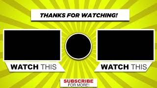 Youtube End Screen, Youtube End Screen Template
