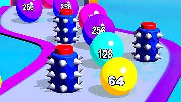 Crazy Ball Run 2048 -  Ball Merge Endless Gameplay Part 37 android, ios