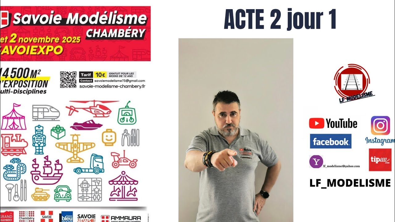SAVOIE MODELISME 2025 chambery ACTE 2 salon exposition Modelisme ferroviaire maquette radiocomande