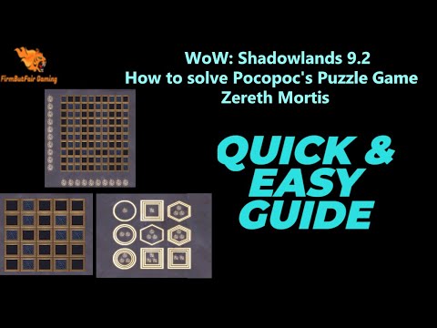 WoW: Shadowlands 9.2 - How to solve Pocopoc's Canataric, Mezzonic & Fugueal Puzzles - Zereth Mortis