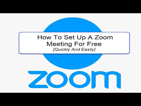Video How To Set Up A Zoom Meeting For Free [in under 2... - youtube